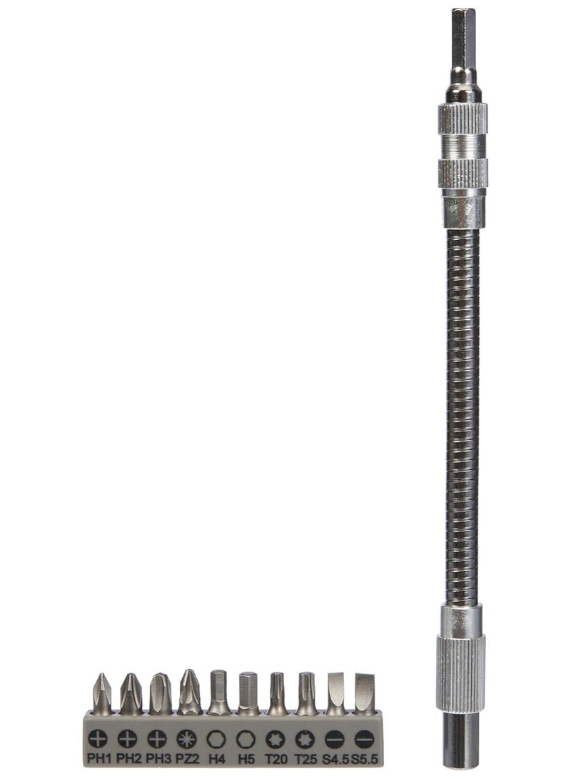 بوش Bosch Professional 11-piece screwdriver bit set with metal flexible extension (200mm) - Image 1