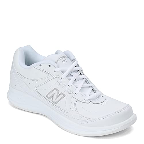 New Balance Women's 577 V1 Lace-up Shoe, White, 7 Narrow - Image 2