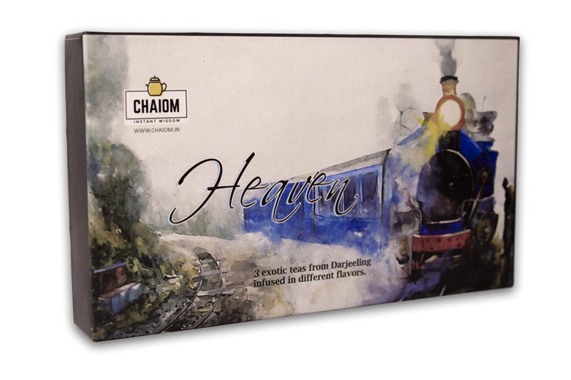 CHAIOM Heaven 3 Exotic Darjeeling Detox Tea Masala Tea Immunity Booster Tea Packed in Cork Tea Tube Gift of Health - Image 1