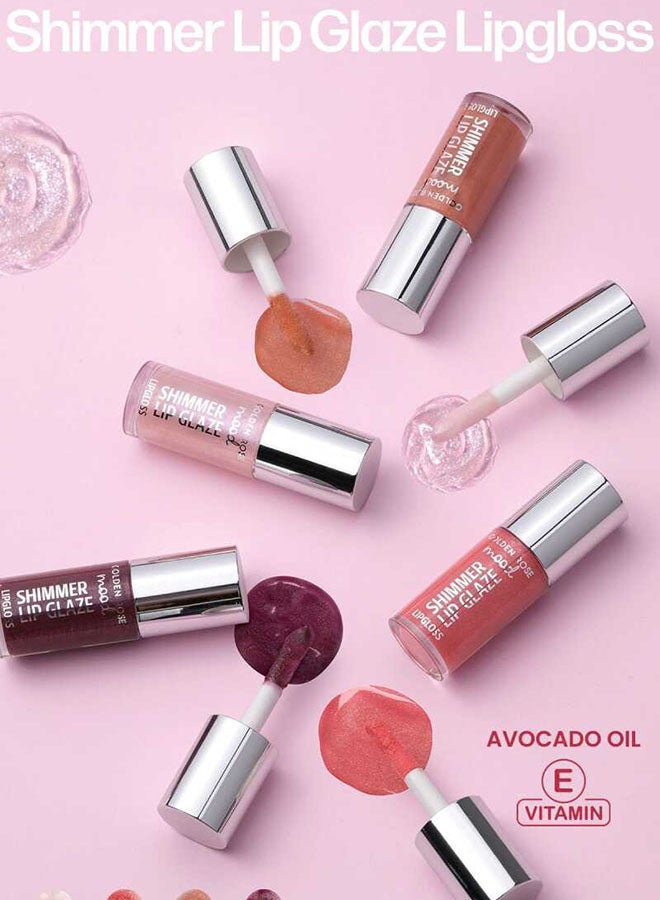 Golden Rose Mood Shimmer Lip Glaze Lipgloss No:251 Bubble Pink - Image 2