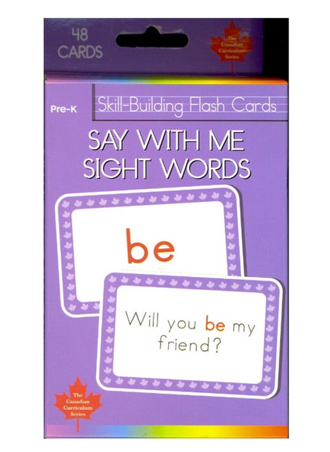 Say with Me Sight Words Skill-Building Flash Cards (Canadian Curriculum Press)