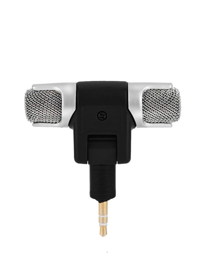 SYOSI Mini Stereo Condenser Microphone, Omnidirectional Microphone with 3.5mm Gold-plating Plug Jack for PC Laptop MD Camera - Image 2