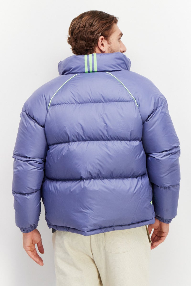 Adidas Men Sport Fit Long Sleeve Puffer Jacket, Purple - Image 3