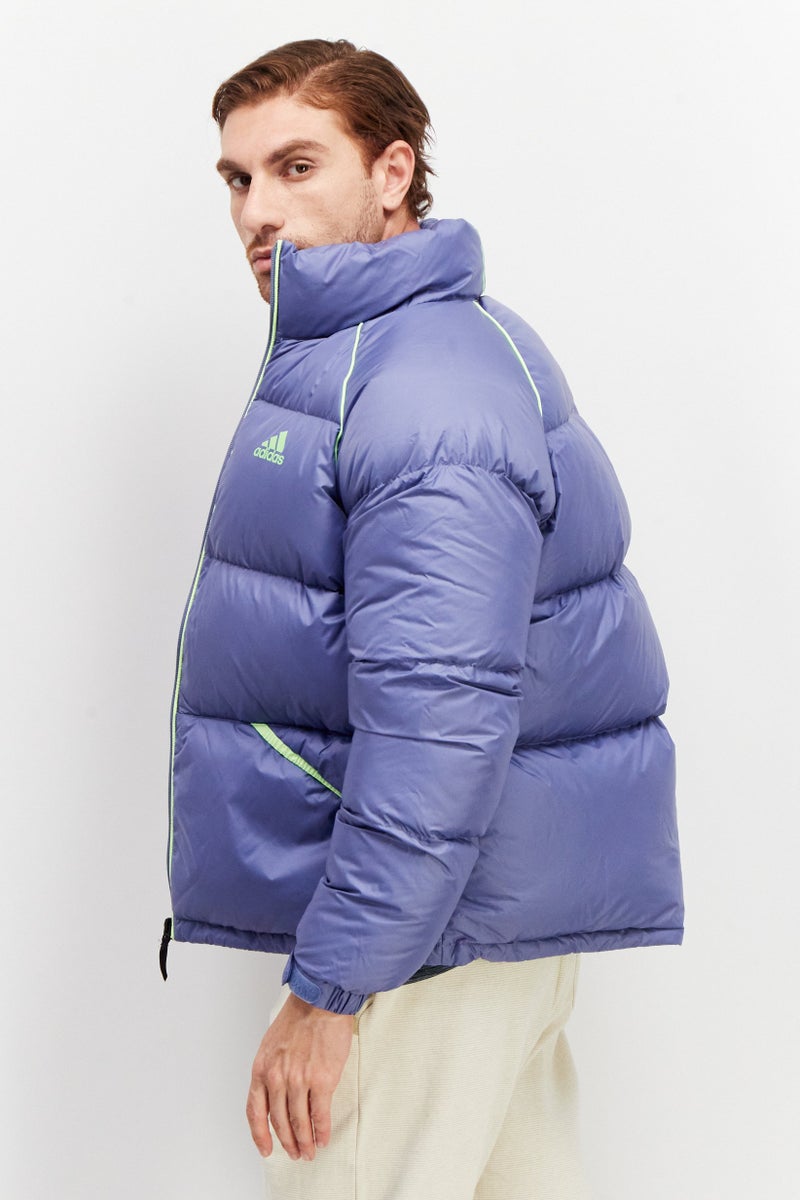 Adidas Men Sport Fit Long Sleeve Puffer Jacket, Purple - Image 2