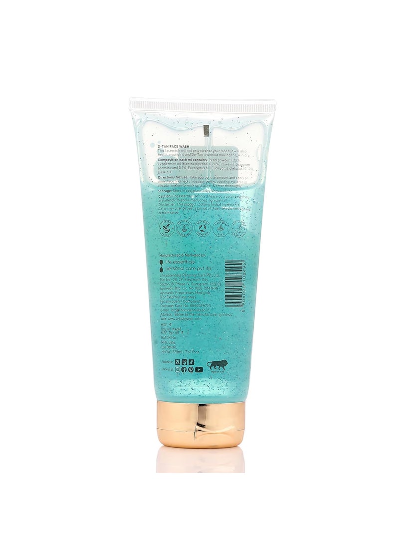 W2 W2 Why Wait DeTan Face Wash Effectively Removes Tanning Excess Oil Impurities Unclogs Pores Refreshes Revives Skin for a Clear Radiant Glow For Men and Women 225 ml  - Image 3
