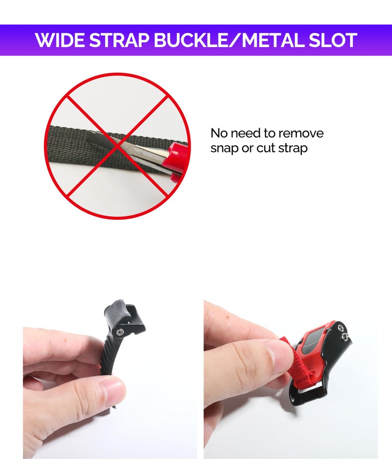 RACOONA Helmet Button Buckle,Motorcycle Helmet Quick Release Buckle Strap Locks,Car Accessories otorcycle Helmet Speed Clip Quick Release Chin Strap Button,Bike Helmet Clip Buckle,Fits for Any Helmet - Image 2