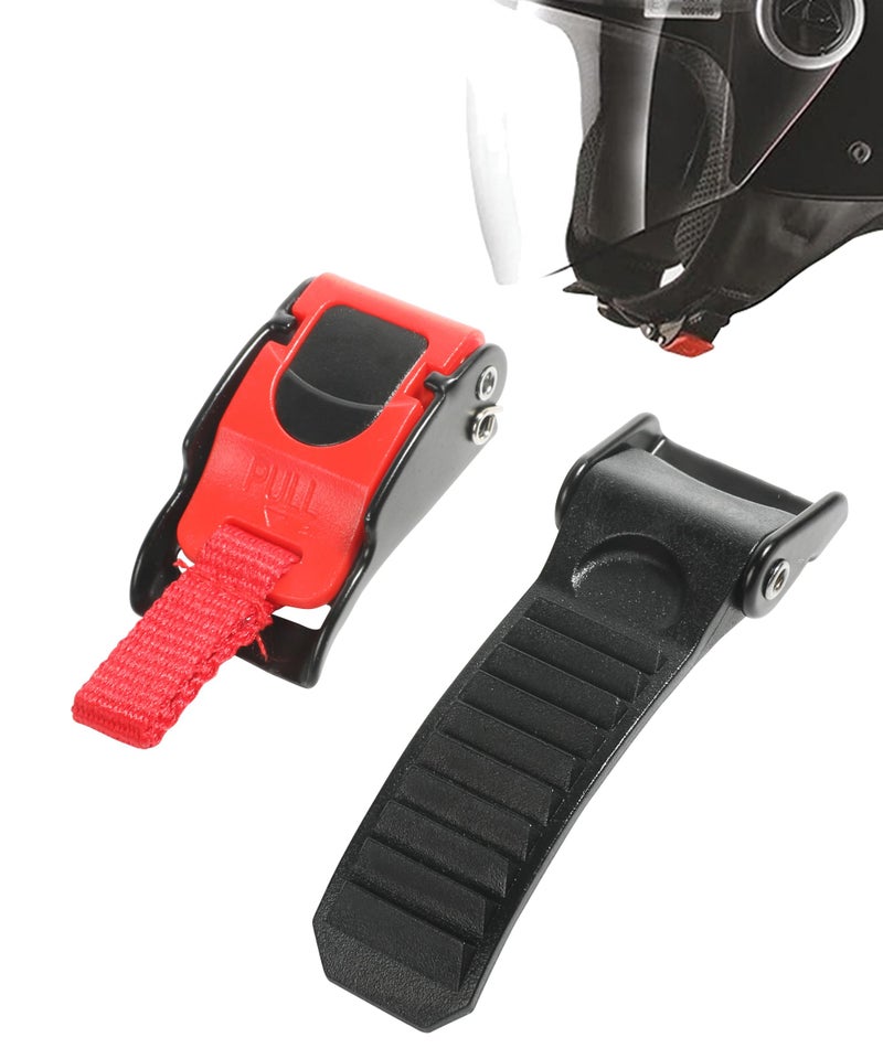 RACOONA Helmet Button Buckle,Motorcycle Helmet Quick Release Buckle Strap Locks,Car Accessories otorcycle Helmet Speed Clip Quick Release Chin Strap Button,Bike Helmet Clip Buckle,Fits for Any Helmet - Image 1