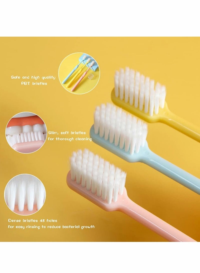 Toothbrushes Set, 6 Pcs Soft Manual Toothbrushes - Image 4
