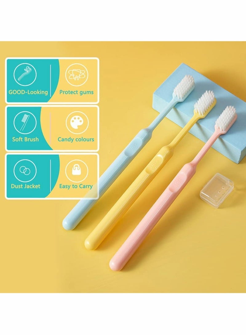 Toothbrushes Set, 6 Pcs Soft Manual Toothbrushes - Image 2
