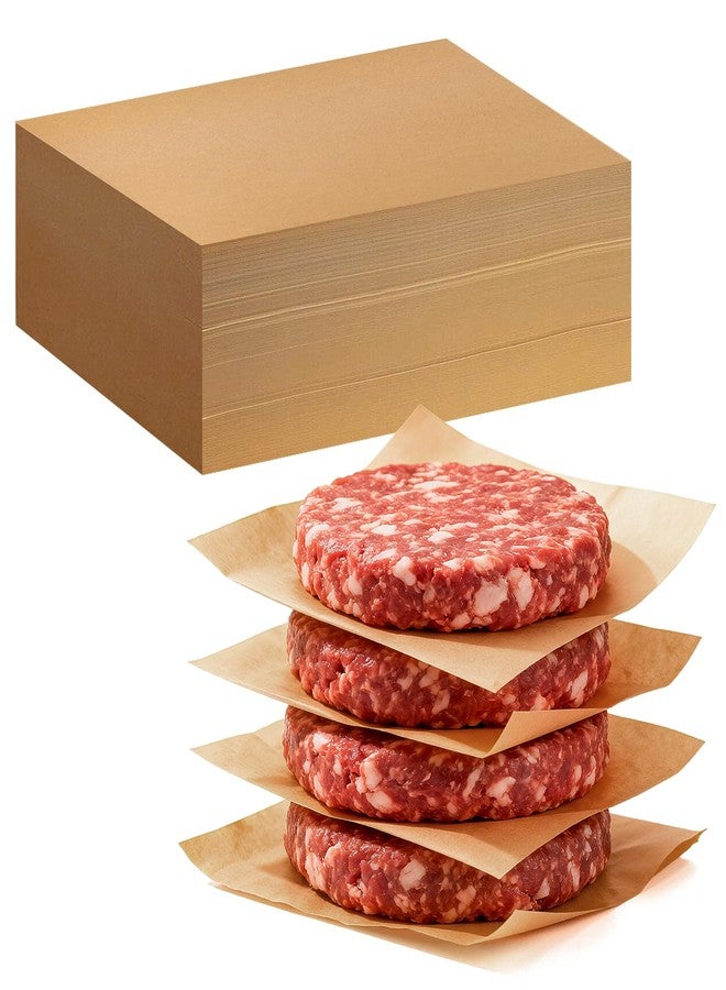 TROUSKAIG 220pcs 6x6in Unbleached Parchment Paper Sheets Squares for baking, Small Precut Brown Non-Stick Baking Parchment Hamburger Patty Paper Liners for Oven, Bread, Cakes, Airfryer Liners - Image 1