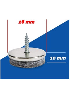 KASTWAVE Furniture Felt Pads Furniture Pads With Easy Screw Installation Are Ideal Floor Protector Pads  - Image 3