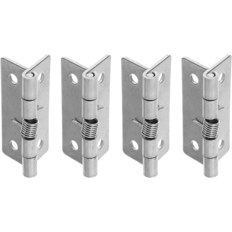 4Pcs 304 Stainless Steel Self Closing Door Spring Hinges Automatic Interior Door Hardware - Image 2