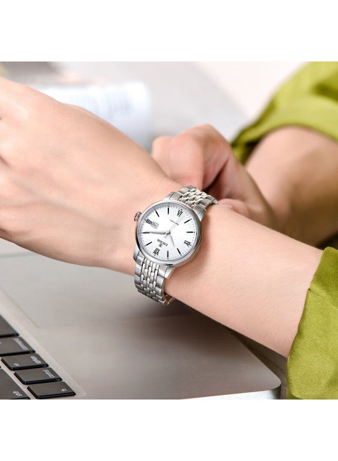 Ebohr Women's Watch, Master Series Exquisite Holiday Gift, Solid Strap Ladies Mechanical Couple Watch 36140121 - Image 1