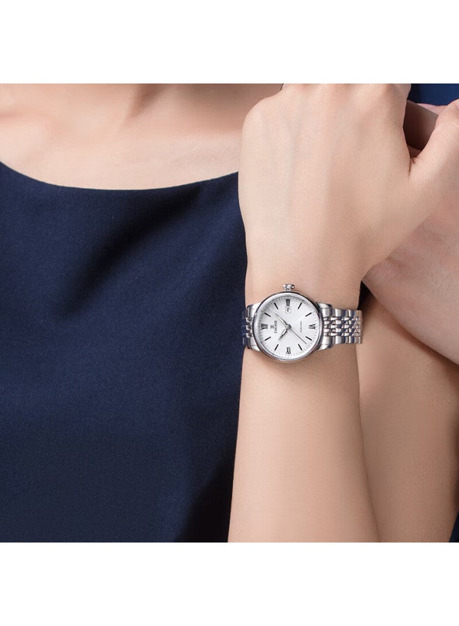 Ebohr Women's Watch, Master Series Exquisite Holiday Gift, Solid Strap Ladies Mechanical Couple Watch 36140121 - Image 2