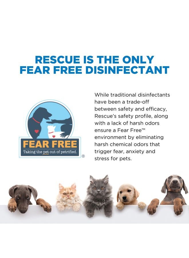 RESCUE One-Step Disinfectant Cleaner & Deodorizer Wipes for Vet Use – Cleaner for Kennels, Litter Boxes, Vet Offices, Pet Grooming Surfaces, Pet Items – Wipes Canister, 160-Count (Pack of 1) - Image 3