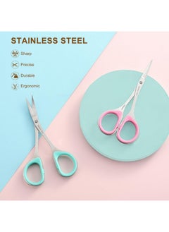 Pafason PAFASON Stainless Steel Curved and Straight Nail Cuticle Manicure Scissor Set Multi-Purpose Pedicure Beauty Grooming Tool for Nail, Dry Skin  - Image 3