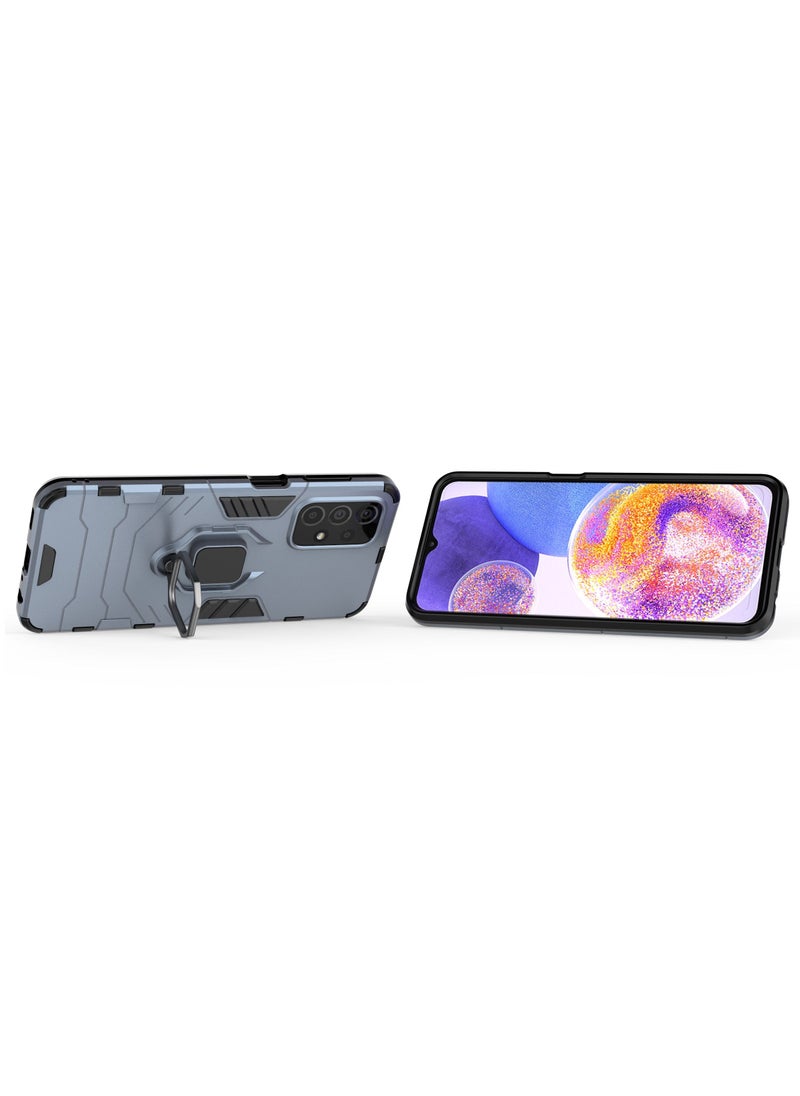 GOLDEN MASK - GOLDEN MASK Compatible With Samsung Galaxy A23 Black Panther Back Cover (Blue) - Image 1