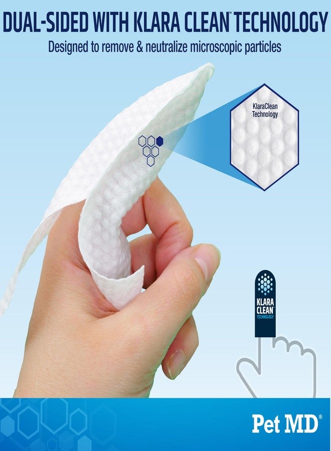 بيت إم دي مناديل بيت إم دي المتقدمة لتنظيف أذن الكلاب والقطط - مناديل غير مهيجة للأذن ومنظف للأذن - منظف آمن للحيوانات الأليفة للمساعدة في تخفيف الحكة والرائحة - برائحة الخيار والبطيخ (50 منديل) - Image 5
