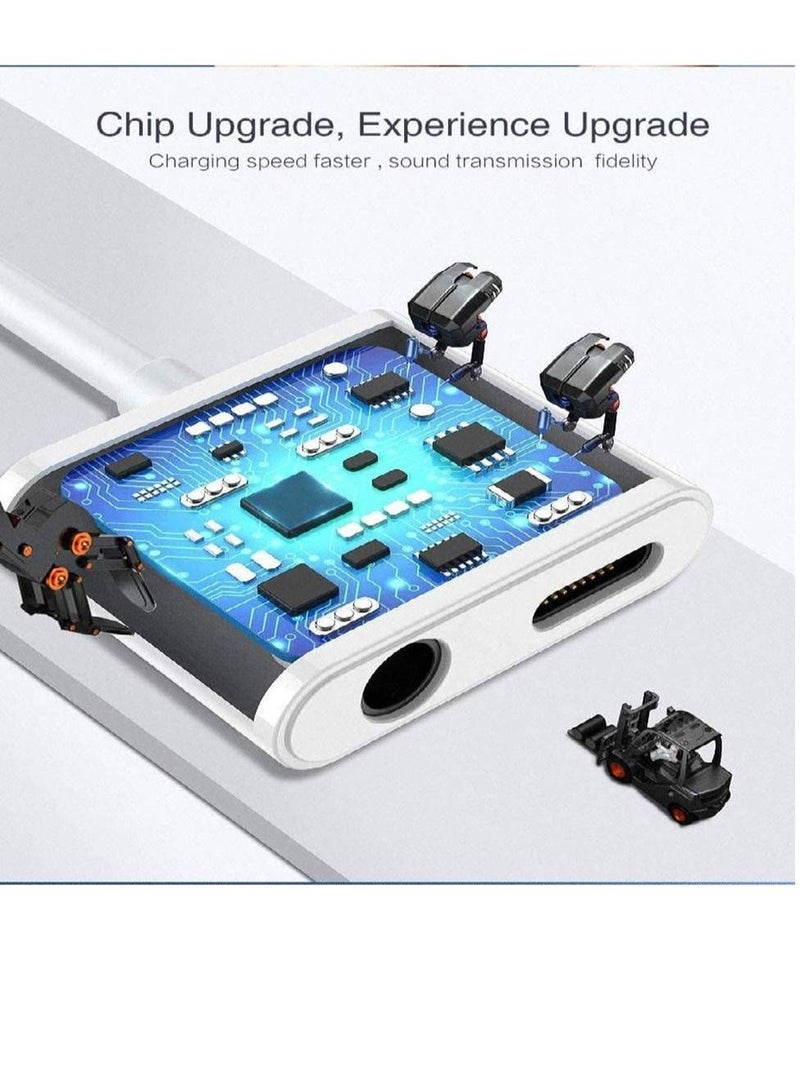 GENNEXT 2 pack Headphones Jack Adapter for iPhone, 2 in 1 Charger, Aux Audio Splitter Dongle Adapter for iPhone, for iPad, for iPod, Support All iOS System - Image 4