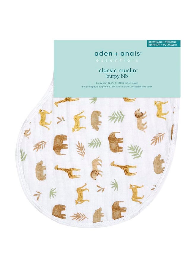 aden + anais - Pack Of 1 Essentials Cotton Baby Burpy Bib - Tanzania - Image 1