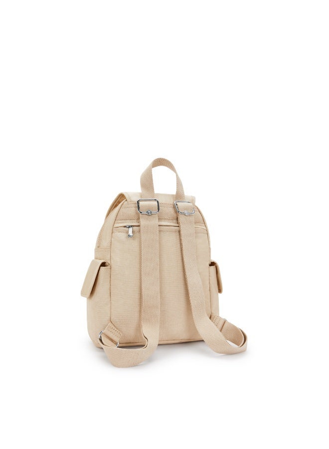 kipling City Pack Mini Small backpack Sparkled Beige - Image 5