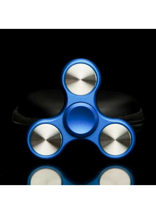 Generic Leaker Fingertip Gyro Triangle Three Leaf Triangle Metal Adult Toy Finger 6 Minutes High Speed-Color:Black  - Image 2
