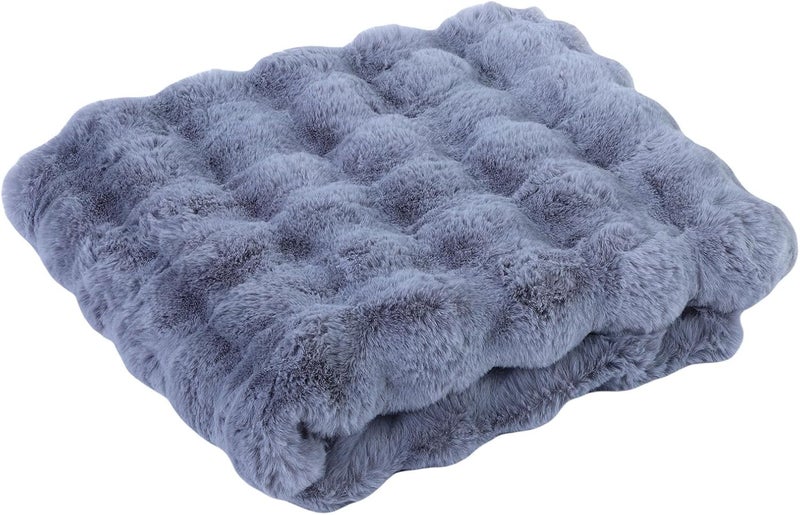 Asixxsix Wearable Heated Blanket, 3 Heating Levels Rapid Heating Faux Fur Electric Throw Blanket USB Powered with for Home Office Outdoors - Image 5