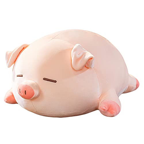 lannery Pig Stuffed Animal Hugging Pillow Soft Fat Pig Plush Toy Gifts for Kids Valentine Christmas Sleeping Eyes 157 - Image 1