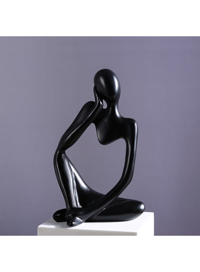 Resin Thinker Style Abstract Sculpture Statue Collectible Figurines Home Office Bookshelf Desktop Decor Ornaments - Image 1