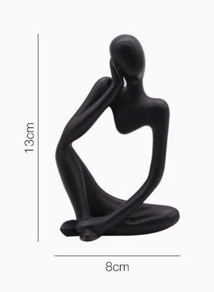 Resin Thinker Style Abstract Sculpture Statue Collectible Figurines Home Office Bookshelf Desktop Decor Ornaments - Image 5