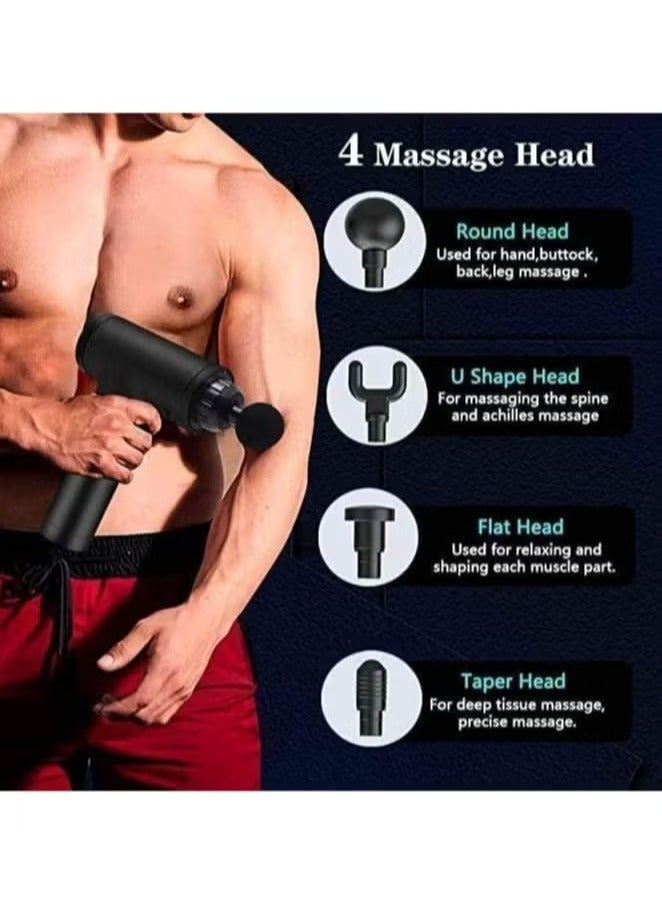 TIGER New Massage Gun – Percussion Muscle Massager Deep Tissue Massage Gun for Pain Relief, 4 Massage Heads, 6 Speed High-Intensity Vibration, Super Quiet Cordless Handheld Device for Relaxation & Recovery - Image 5