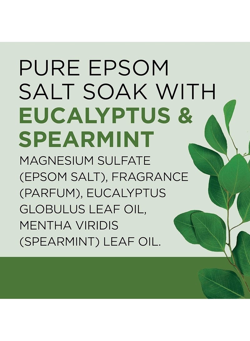 Dr Teal's Pure Epsom Salt Soaking Solution, Relax & Relief, Eucalyptus and Spearmint - 1360g - Image 4