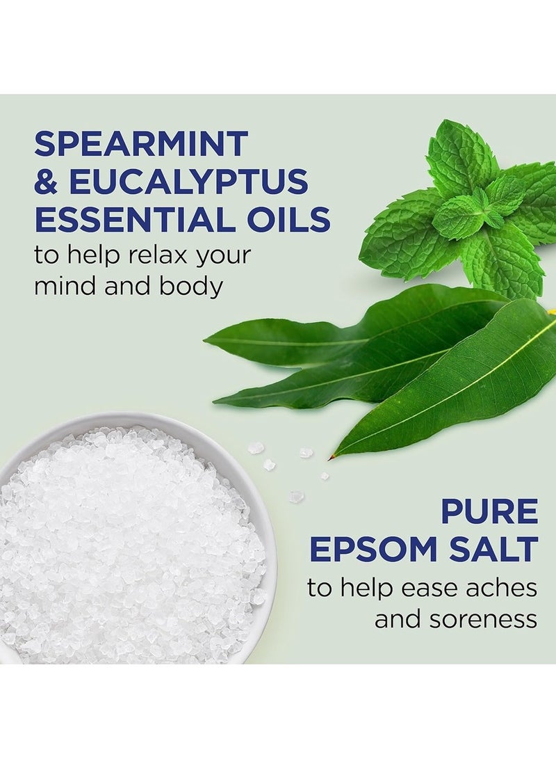 Dr Teal's Pure Epsom Salt Soaking Solution, Relax & Relief, Eucalyptus and Spearmint - 1360g - Image 5