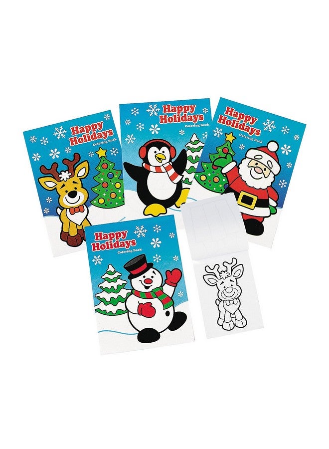 Fun Express Christmas Coloring Books (Bulk Set of 72 Books with 6 Pages Each) Santa, Snowman, Rudolph and More - Image 1