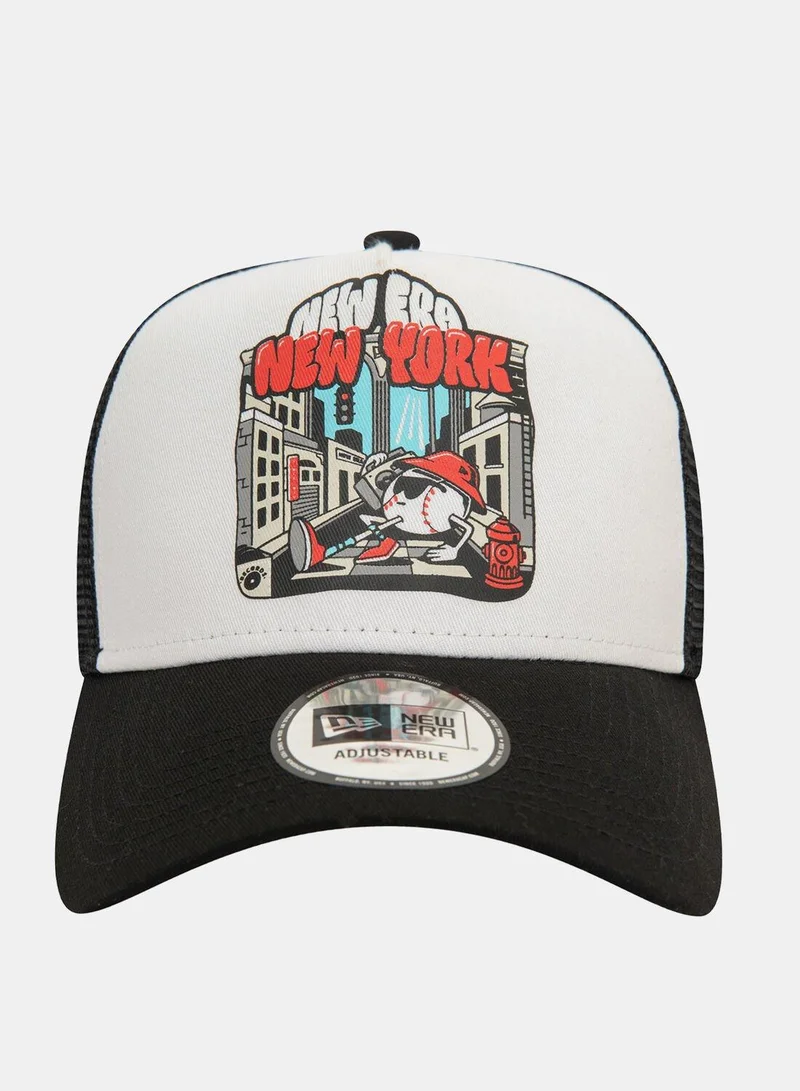 نيو ايرا Men's New York Graphic Print Trucker Cap