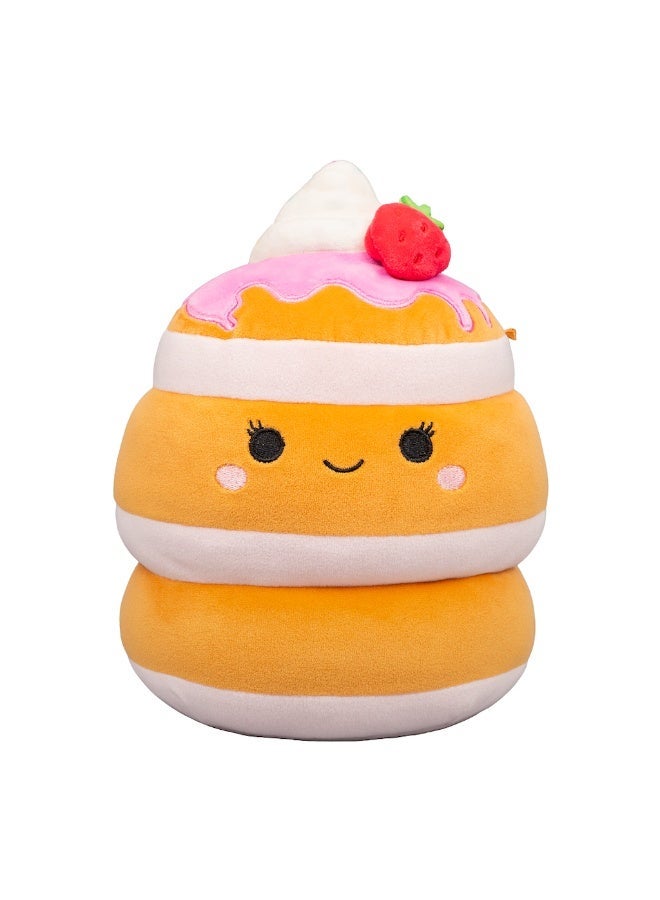 Squishmallows Little Plush Sawtelle Strawberry Pancakes Plush Toy â€“ 20 cm Soft Collectible Stuffed Animal - Image 1