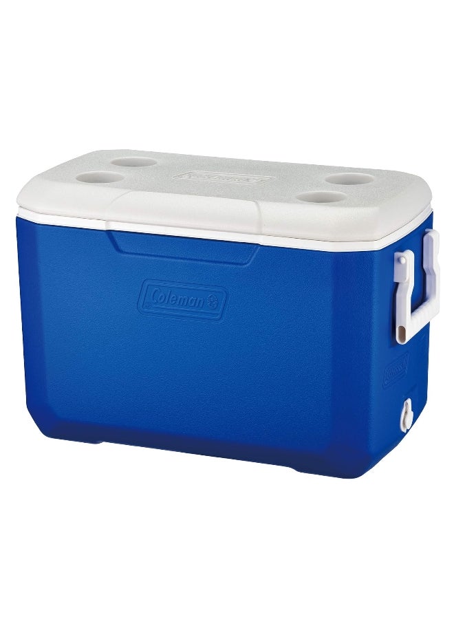كولمان صندوق تبريد مكون من ثلاث قطع مصنوع من مواد عالية الجودة وخالي من مادة البيسفينول-أ باللونين الأزرق والأبيض وبسعة 46 لتر - Image 2