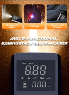 Carsun Air Compressor Portable Tyre Inflator,25mm Cylinder Electric Tire Inflator with 7800mAh Battery/Digital Display/LED Light,150PSI Strong Cordless Air Pump for Truck,RV, pickup Trucks,Motorcycle,Ball  - Image 2