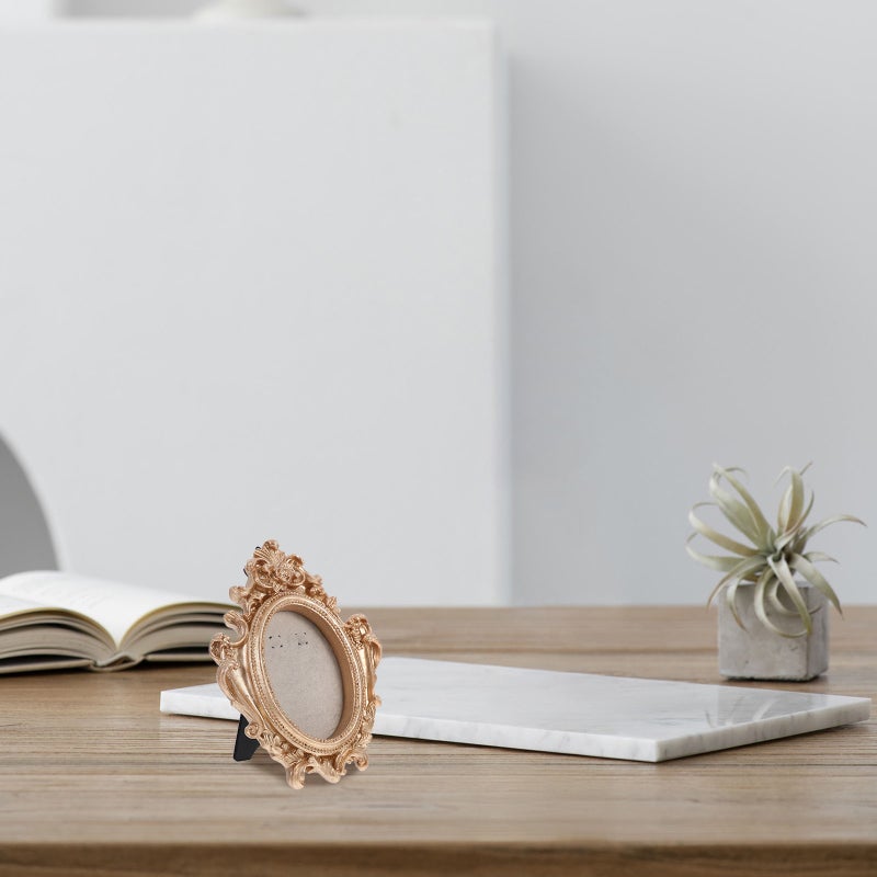 Small Resin Photo Frame Small Picture Frame Photography Prop Dual Use Vintage Style Picture Display Holder Decoration - Image 5