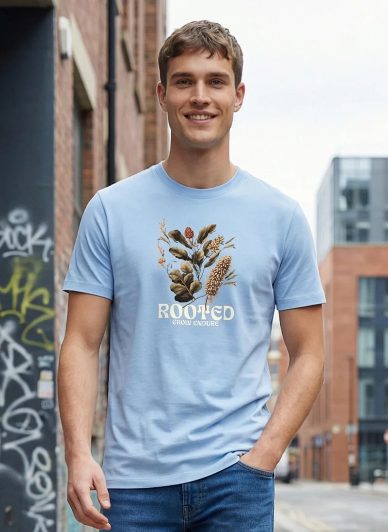 NOBERO Nobero Regular Fit Printed T-shirt for Men