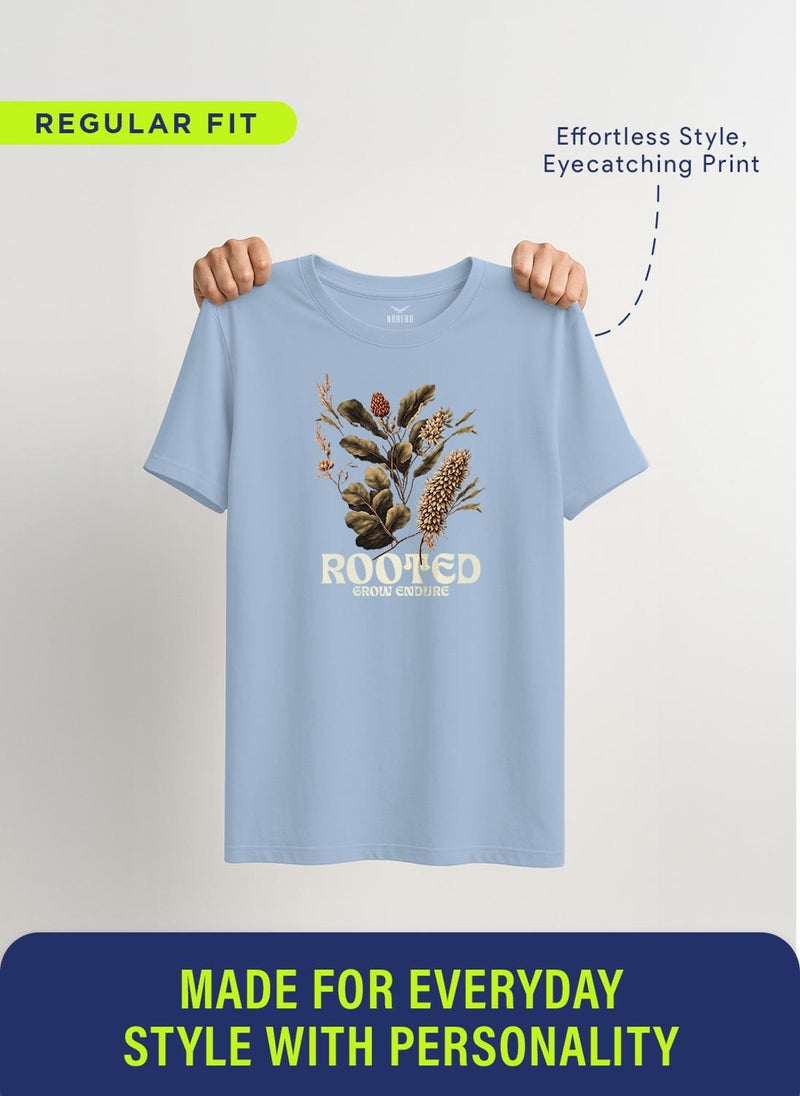 Nobero Regular Fit Printed T-shirt for Men - Image 5