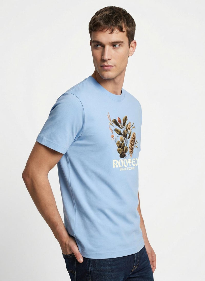 Nobero Regular Fit Printed T-shirt for Men - Image 4