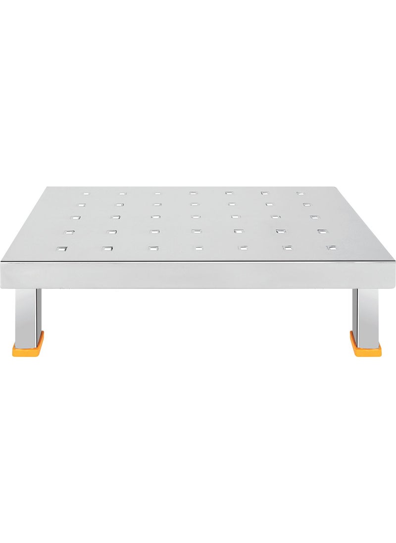 Priya Priya Stainless Steel Stool, Table for Office, Home,Furniture and Outdoor Size Small - Silver  - Image 1