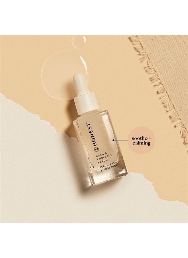 Honest Beauty Calm + POREfect Serum with Hyaluronic Acid + Niacinamide | Pore Minimizing, Sensitive Skin Friendly | EWG Verified, Vegan + Cruelty Free | 1 fl oz  - Image 2