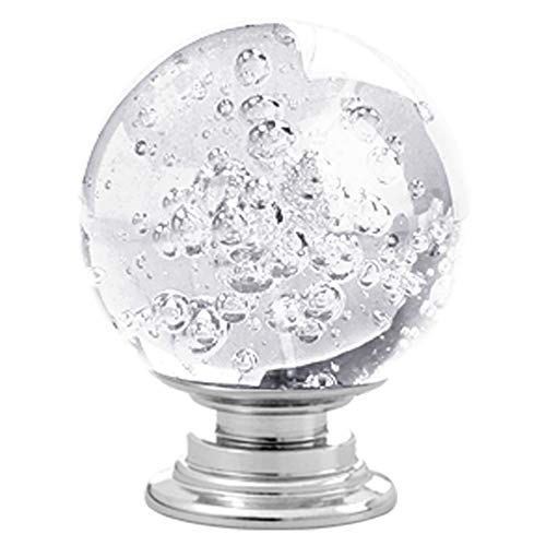 ANJUU 12 Pcs 30mm Round Shape Bubble Crystal Glass Cabinet Knobs with Screws Drawer Knob Pull Handle Used for Kitchen, Dresser, Door, Cupboard (Clear) - Image 5