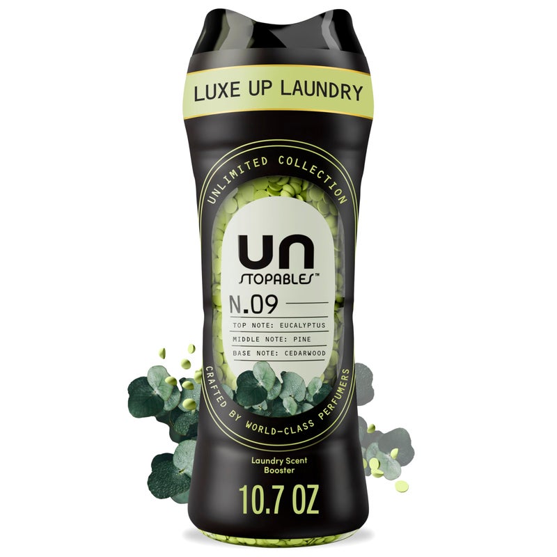 Downy Unstopables Unlimited Collection In-Wash Laundry Scent Booster Beads, No. 09, Fine Fragrance, Long-Lasting Fresh Scent Beads, 10.7 oz - Image 1