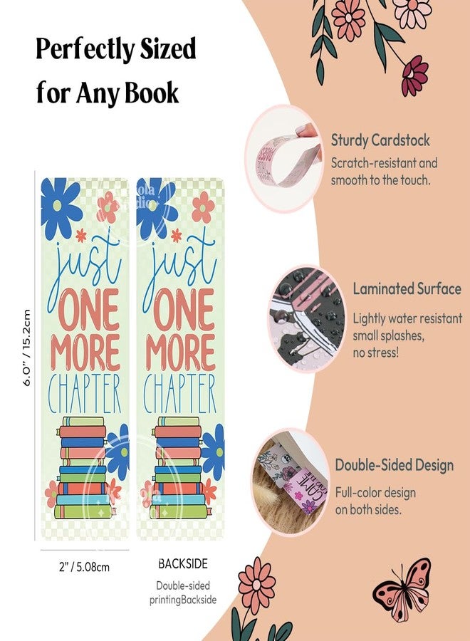 KACIOLA STUDIO 100PCS Bookmarks for Women, Booklovers Theme Paper Bookmarks Bulk 6" x 2" Cute Book Marks for Reading Book Lovers Students Schools Gifts (Booklovers) - Image 5