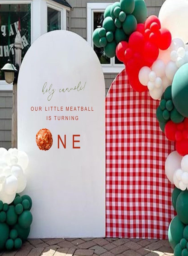 MUWEOL Our Little Meatball Is Turning ONE Decal - Italian Themed First Birthday Party Decoration, Holy Cannoli Meatball Design (Meatball ONE decal) - Image 1
