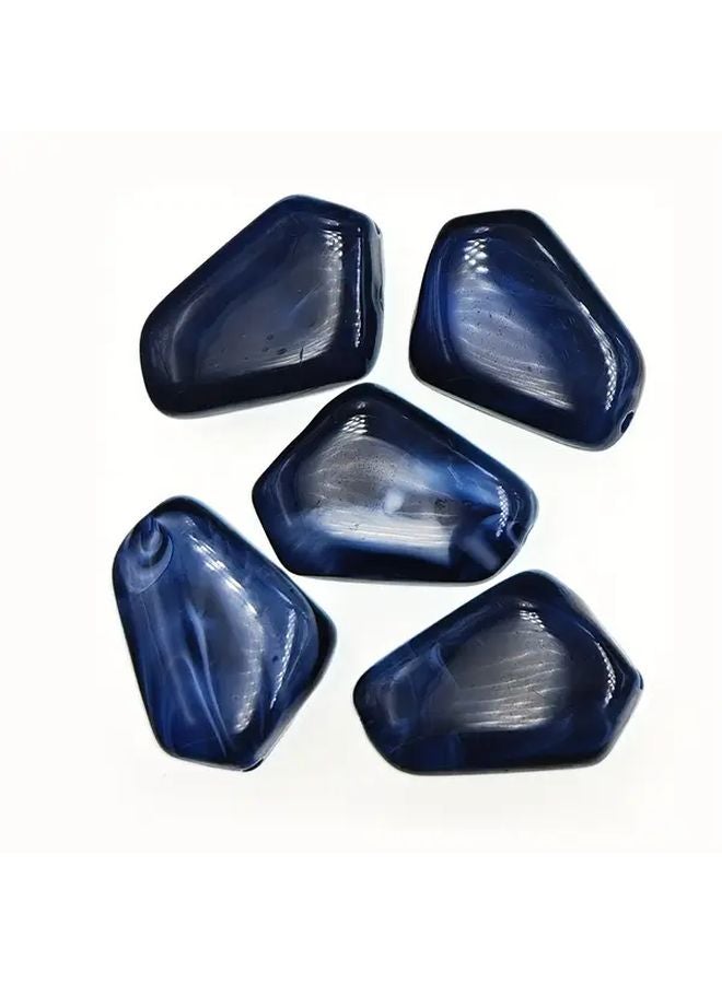 Dark Coffee Color Acrylic Shaped Stone Beads 12pcs DIY Loose Beads for Jewelry Making Craft Supplies - Image 3