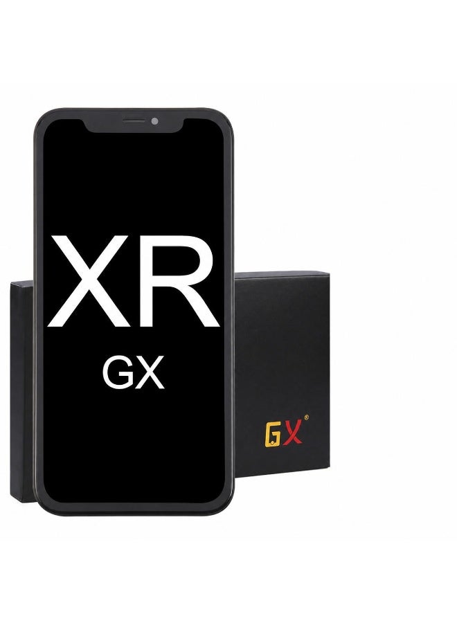 جي إكس شاشة GX LCD بديلة لهاتف iPhone XR – شاشة عرض كاملة مع شاشة لمس – اللون الأسود - Image 1